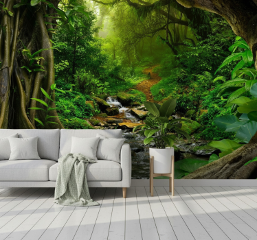 Tapete wald tropische wald-oase - TenStickers