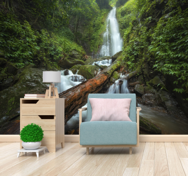 Fototapete Wasserfall ruhige wasserfallkaskade - TenStickers
