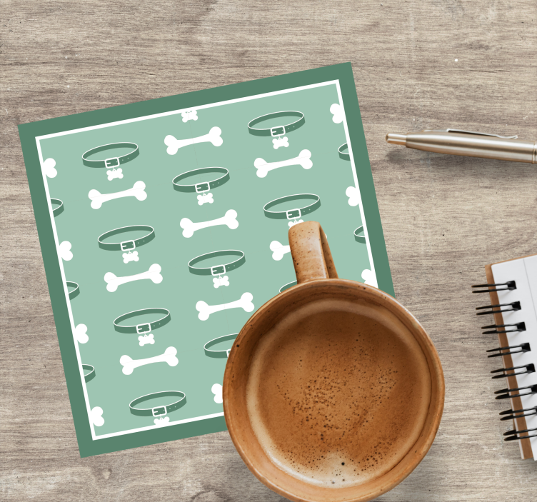 Untersetzer geek mit verspieltem knochenmuster - TenStickers