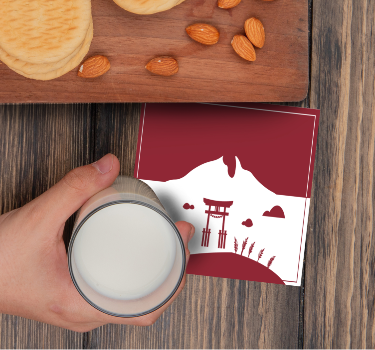 Untersetzer geek torii torbogen aus den bergen - TenStickers