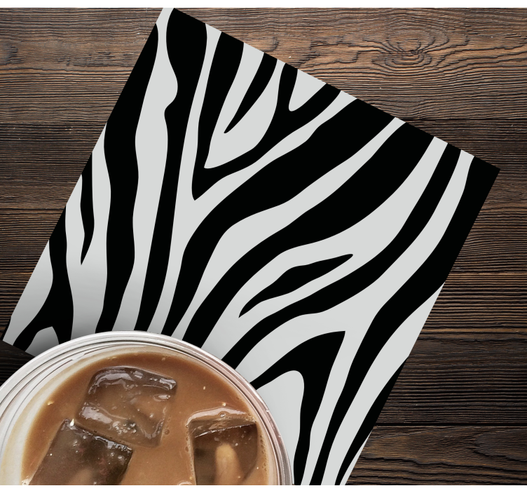 Untersetzer im zebra streifen muster - TenStickers