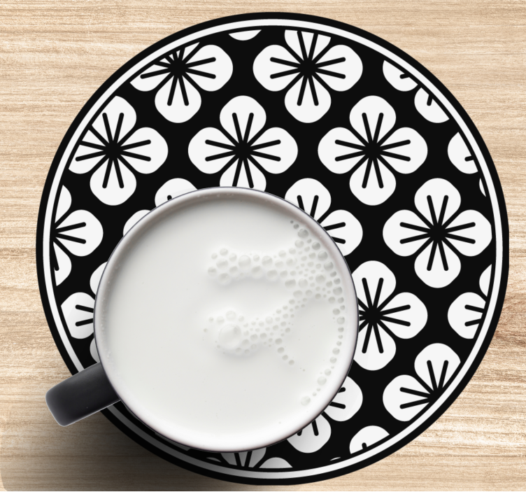 Untersetzer mit botanisch strukturiertem design - TenStickers