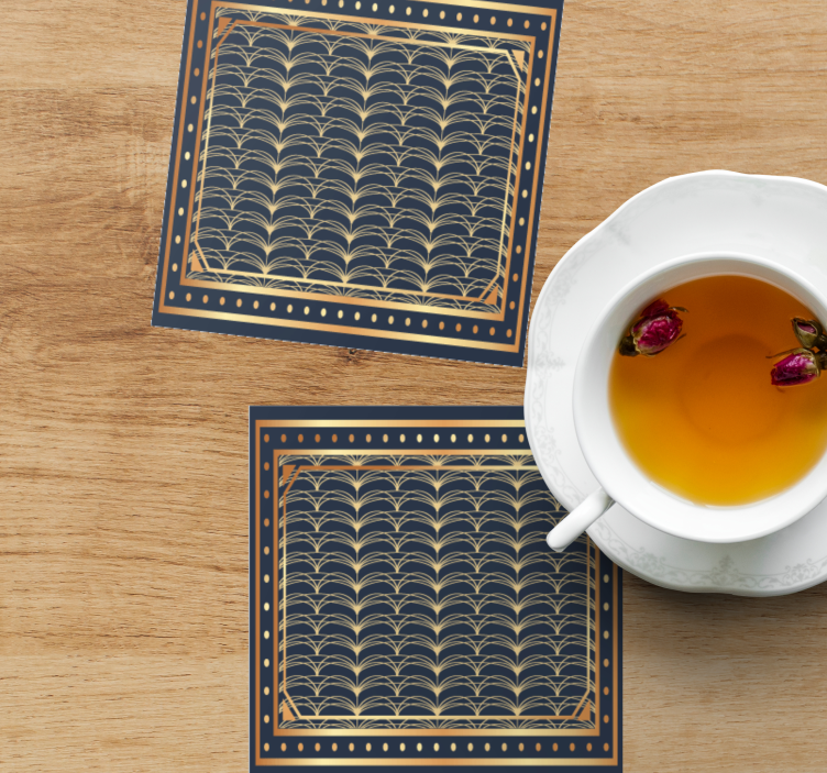 Untersetzer mit elegantem geometrischem muster - TenStickers