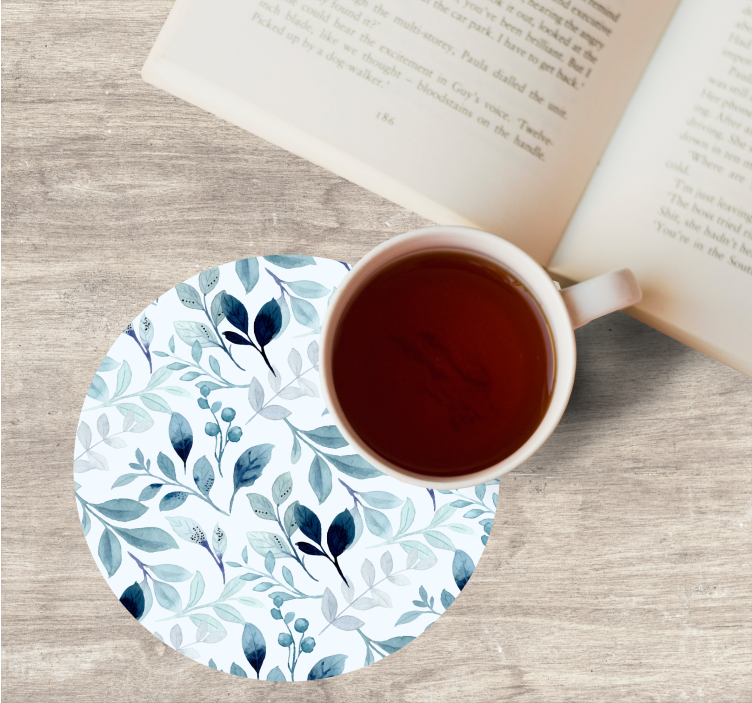 Untersetzer mit floralem blattmuster - TenStickers