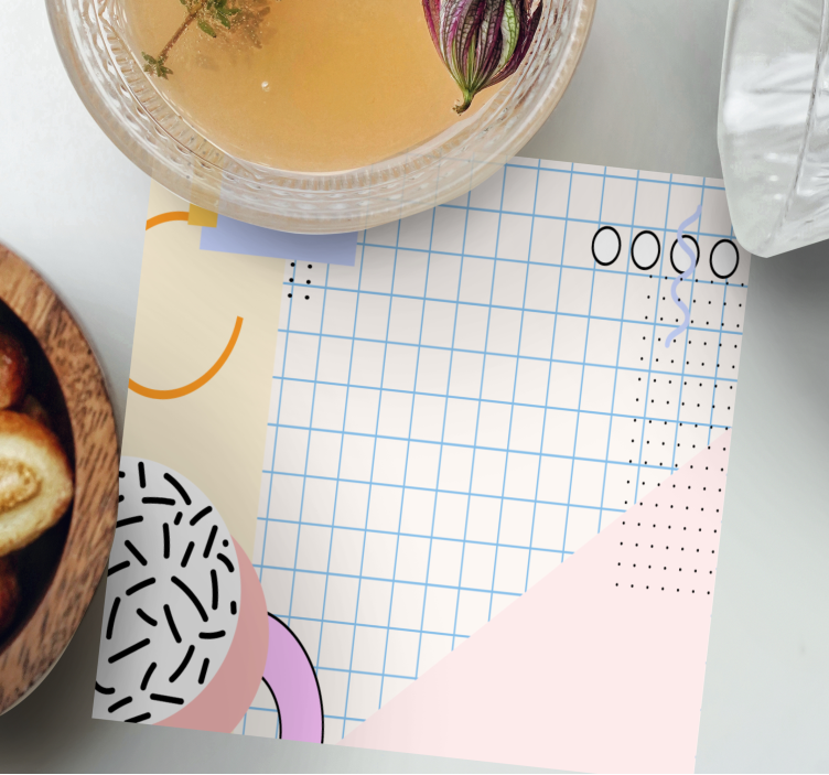 Untersetzer modern mit geometrischem muster - TenStickers