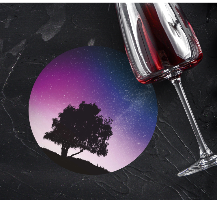 Untersetzer modern sternenbaum - TenStickers