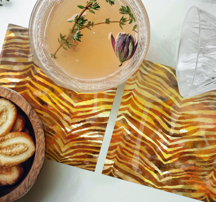 Untersetzer oberfläche mit zebramuster - TenStickers