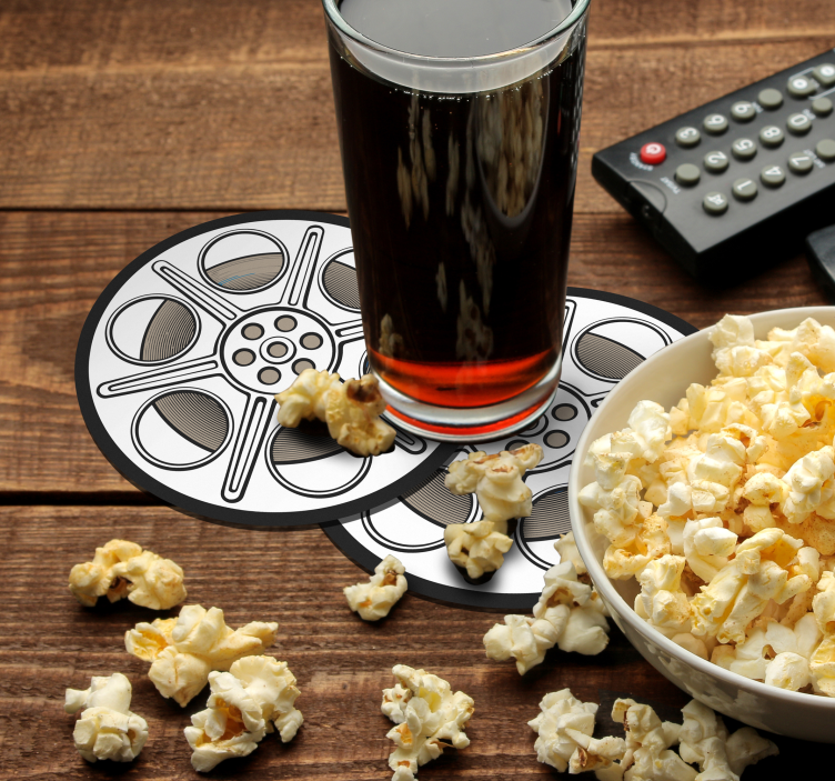 Untersetzer Vintage Kino Muster - TenStickers