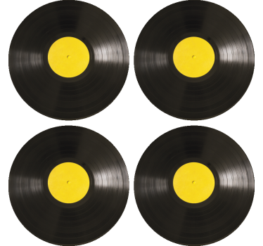 Untersetzer Modern Vinylscheibe - TenStickers