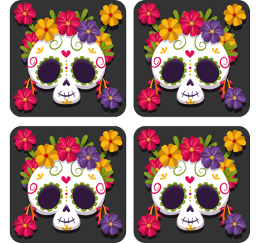 Untersetzer tote Blumen Untersetzer  - TenStickers