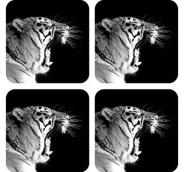 Untersetzer geek majestätisches tigerprofil - TenStickers