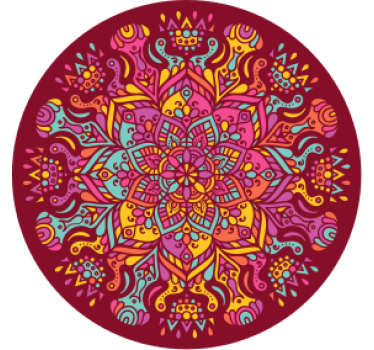 Untersetzer geek mit lebhaftem botanischen druck - TenStickers