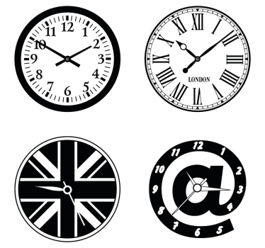 Untersetzer geek mit uhren-design-elementen - TenStickers