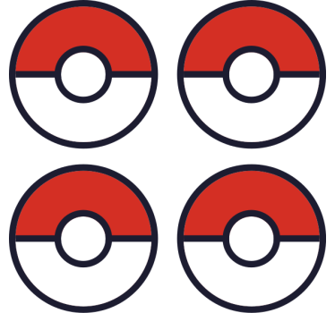 Untersetzer geek mit ikonischem rundlogo - TenStickers