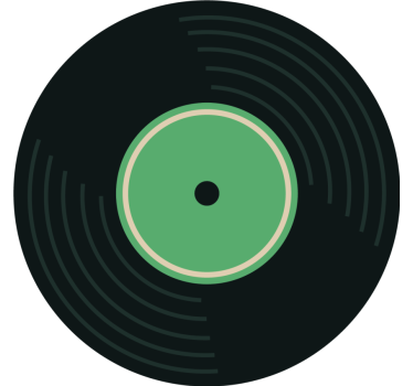 Vintage Untersetzer Disco-set für jedes set - TenStickers
