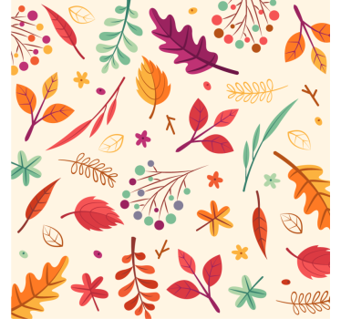 Untersetzer geek mit bunten blumenelementen - TenStickers