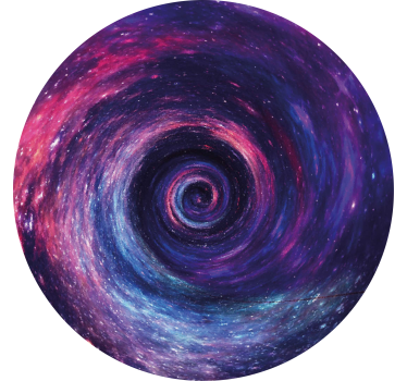 Vintage untersetzer bunte kosmische wirbel - TenStickers