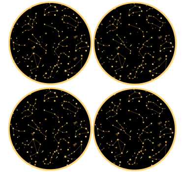 Untersetzer geek mit himmlischen mustern - TenStickers