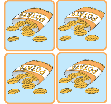 Untersetzer geek snackbeutel illustration - TenStickers