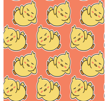 Untersetzer geek mit charmantem gelben kükenmuster - TenStickers