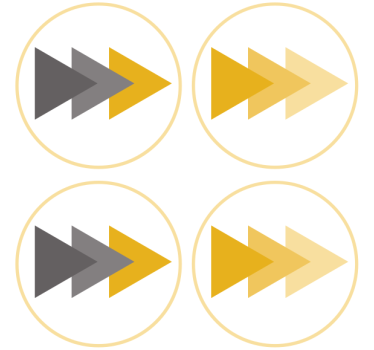Untersetzer geek mit richtungspfeil-motiv - TenStickers