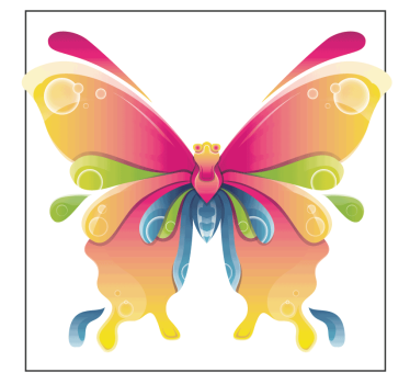 Untersetzer geek bunte schmetterlingskunst - TenStickers