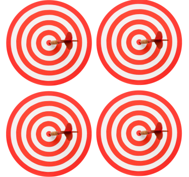 Untersetzer geek dartboard spiralmuster - TenStickers