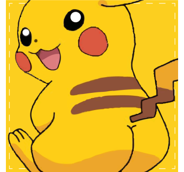Vintage untersetzer mit animiertem gelben charakter - TenStickers