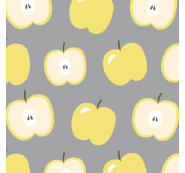 Untersetzer geek gelbes apfelmuster - TenStickers