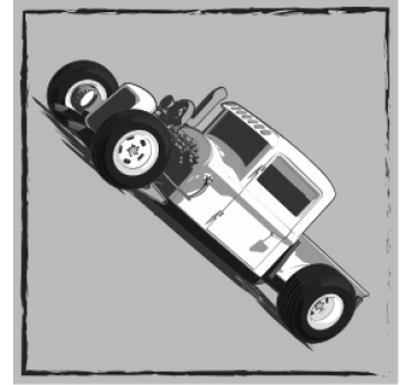 Untersetzer geek zeitlose hot rod darstellung - TenStickers