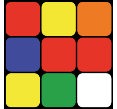Untersetzer geek buntes quadrat-arrangement - TenStickers