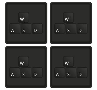 Untersetzer Freak Tastaturtasten einfarbig - TenStickers