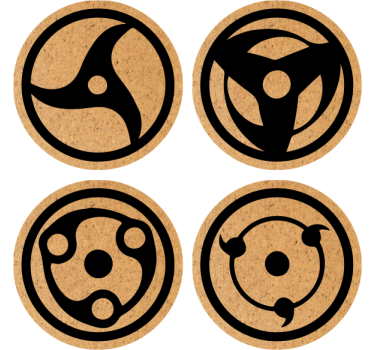 Untersetzer geek mit abstrakten kreis-mustern - TenStickers