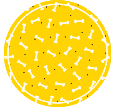 Untersetzer geek rundes knochenmuster - TenStickers