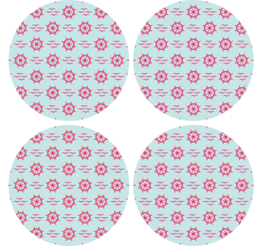 Untersetzer geek mit nautischem radmuster - TenStickers