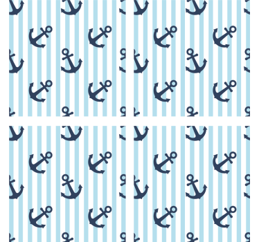 Untersetzer geek nautisches ankerdesign - TenStickers