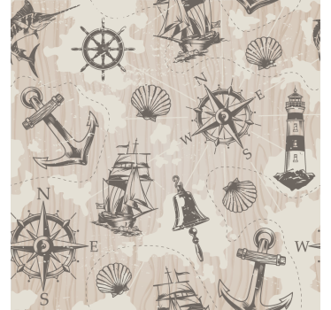 Untersetzer geek mit maritimen motiven - TenStickers