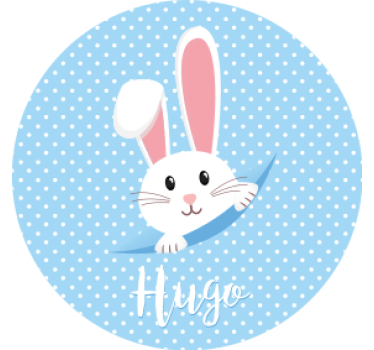 Bierdeckel hochzeit mit süßem hasen design - TenStickers