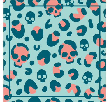 Untersetzer geek mit totenkopfgeometrie - TenStickers