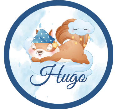 Untersetzer geek eichhörnchen entspannt träumend - TenStickers