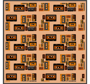 Untersetzer geek im vintage kassettendesign - TenStickers