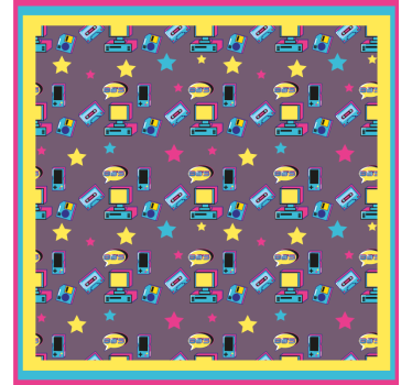 Untersetzer geek retro technik muster - TenStickers