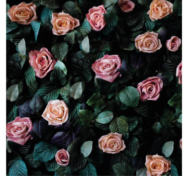 Untersetzer geek mit romantischem blumenmuster - TenStickers