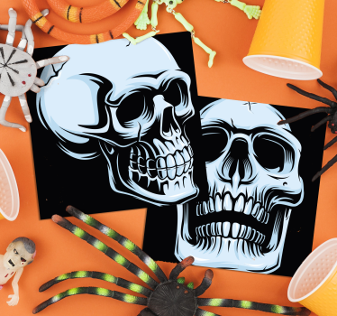 Untersetzer Freak Großer schädeluntersetzer - TenStickers