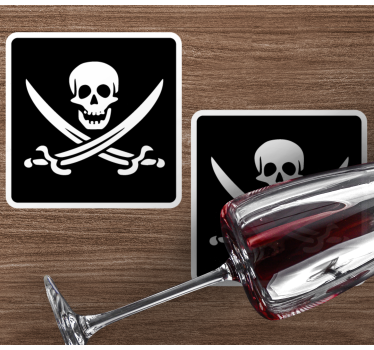 Untersetzer Freak Piraten jolly rogerrog - TenStickers
