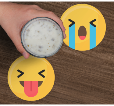 Untersetzer Freak Social-media-emojis - TenStickers