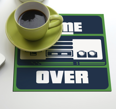Untersetzer Gamer Game Over  - TenStickers