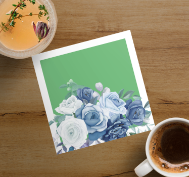 Bierdeckel Hochzeit elegantes blumenarrangement - TenStickers