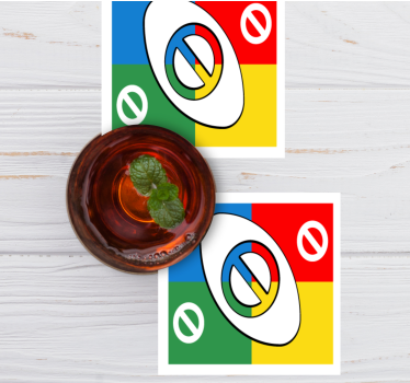 Untersetzer geek bunte kreisformen - TenStickers