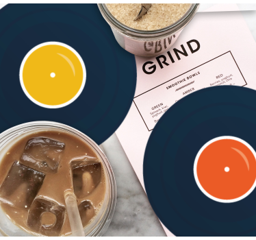 Untersetzer geek bunte vinyl inspiration - TenStickers